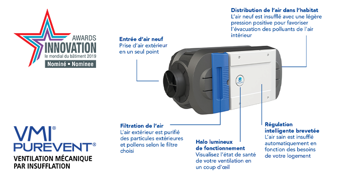 NOUVELLE VMI® PUREVENT® : LE POUMON DE LA MAISON - VENTILAIRSEC